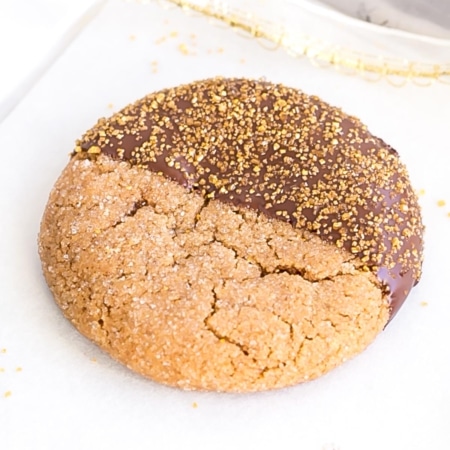 Close up of a cookie